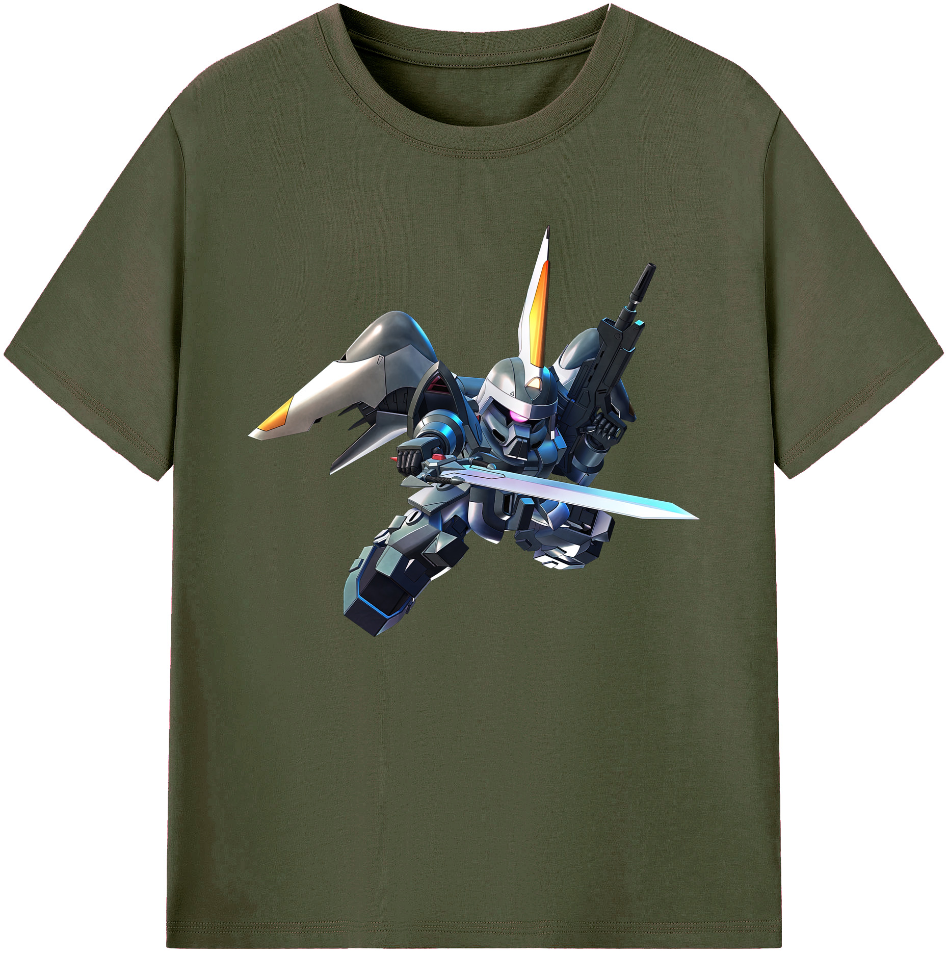 （画像用） 機動戦士ガンダム Mobile Suit Gundam 綿100％ メンズ半袖Tシャツ｜肌触りやわらか＆通気性